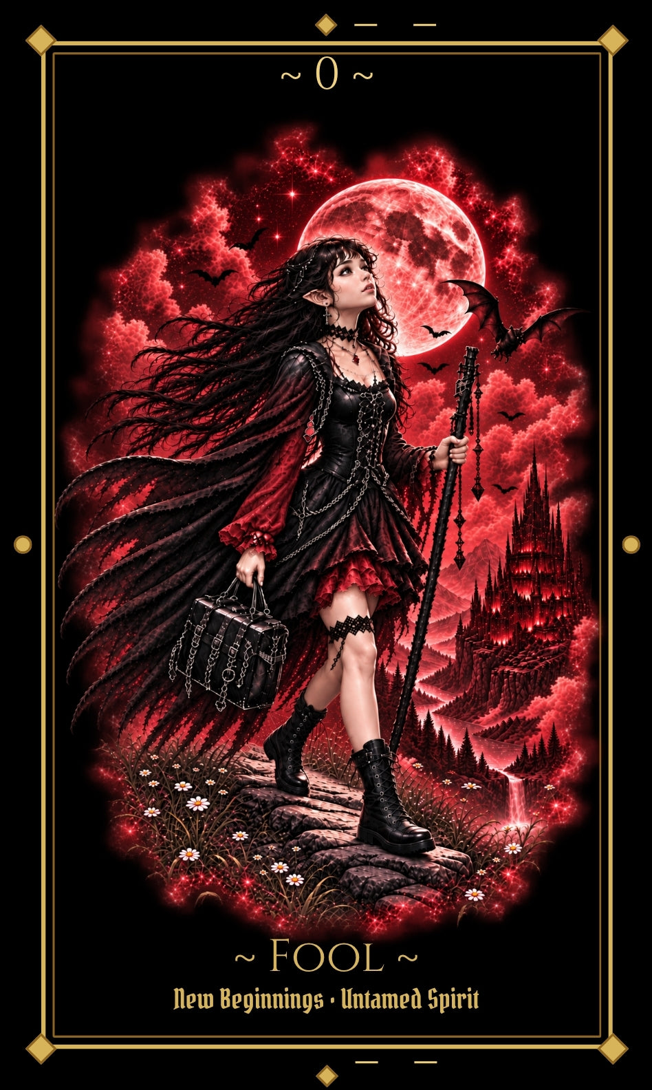 Full Tarot Card Art Pack — 78 Printable Cards with Bleed (Digital Download)