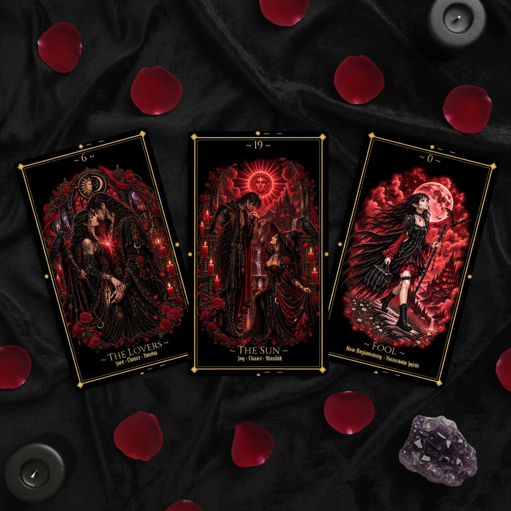 Tarot Deck Mockup — Clean Flat Lay