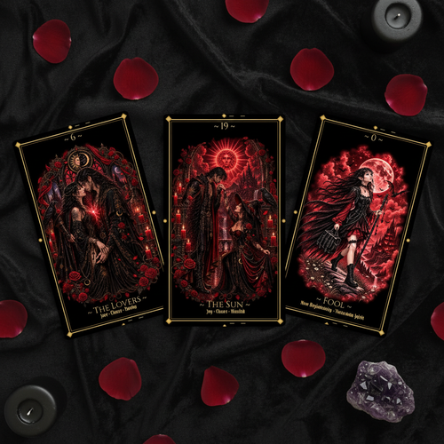 Tarot Deck Mockup — Clean Flat Lay